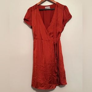 Urban Outfitters Red Wrap Dress